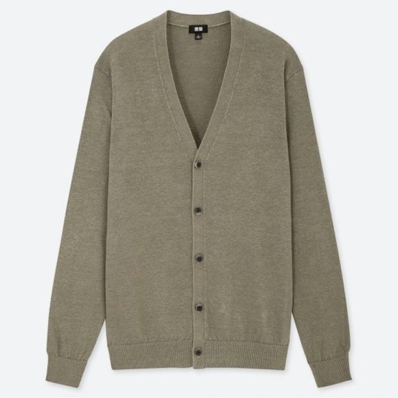 uniqlo linen blend cardigan
